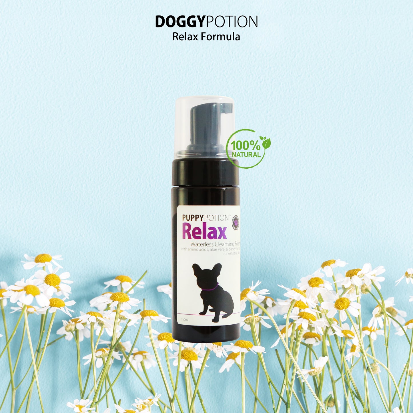 RELAX Waterless Cleansing Foam for Sensitive Skin 150ml