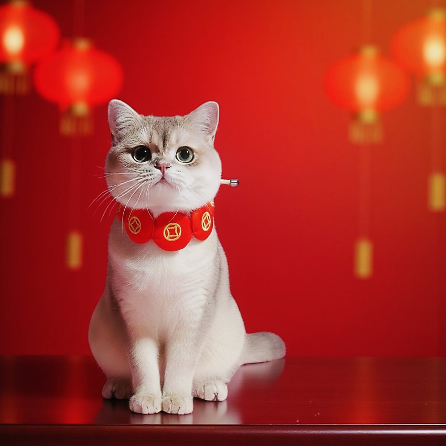 MOMOJI Prosperity Medallion 聚財圓 | Pet Neckwear