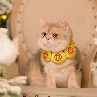 MOMOJI Prosperity Medallion 聚財圓 | Pet Neckwear