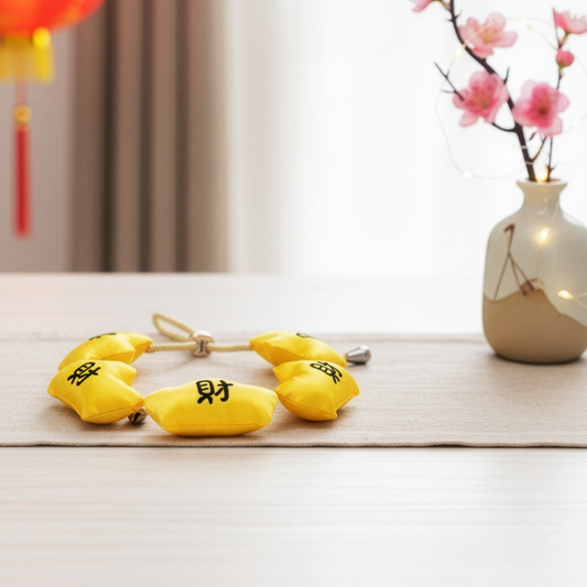 MOMOJI Golden Fortune String 滿財福串 | Pet Neckwear