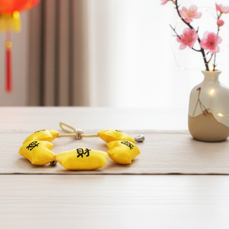 MOMOJI Golden Fortune String 滿財福串 | Pet Neckwear