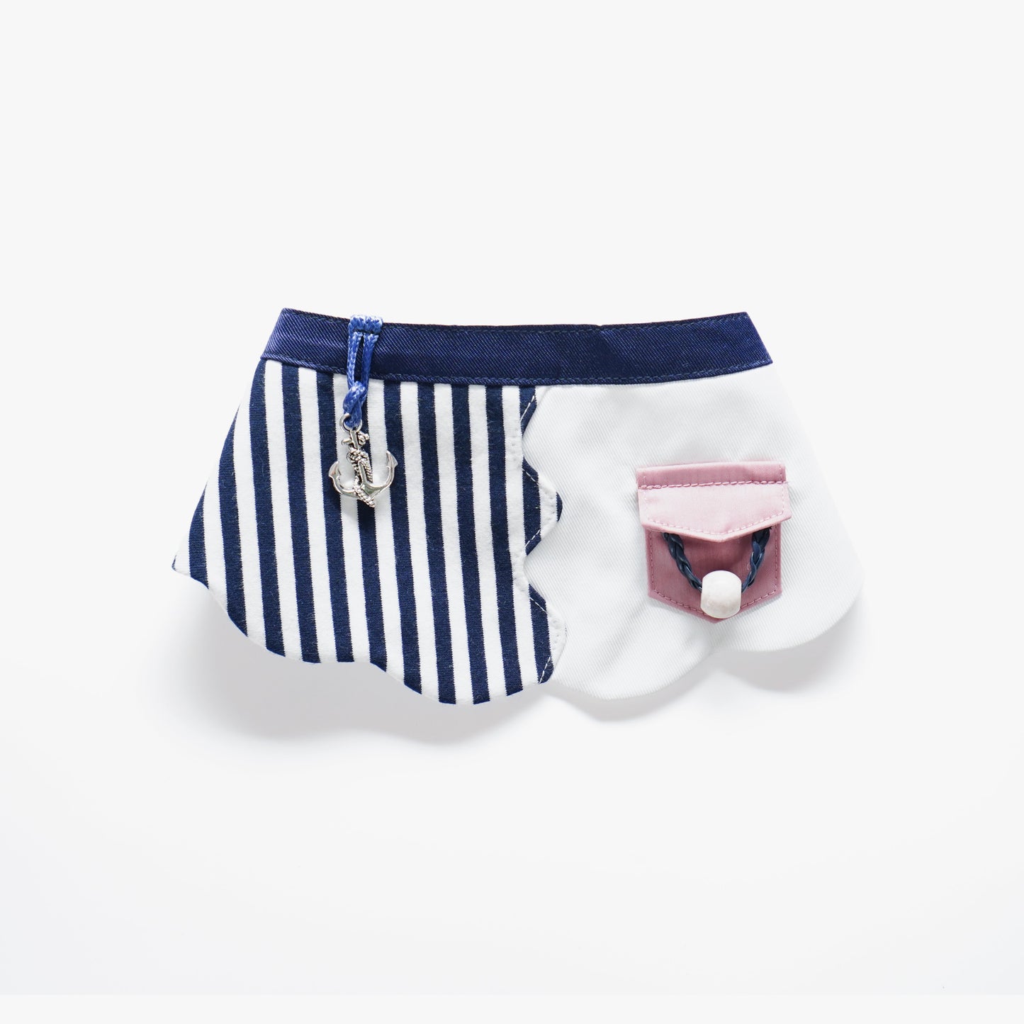MOMOJI Marseille (1-Breton Stripe Navy) | Pet Neckwear