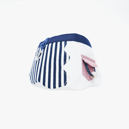 MOMOJI Marseille (1-Breton Stripe Navy) | Pet Neckwear
