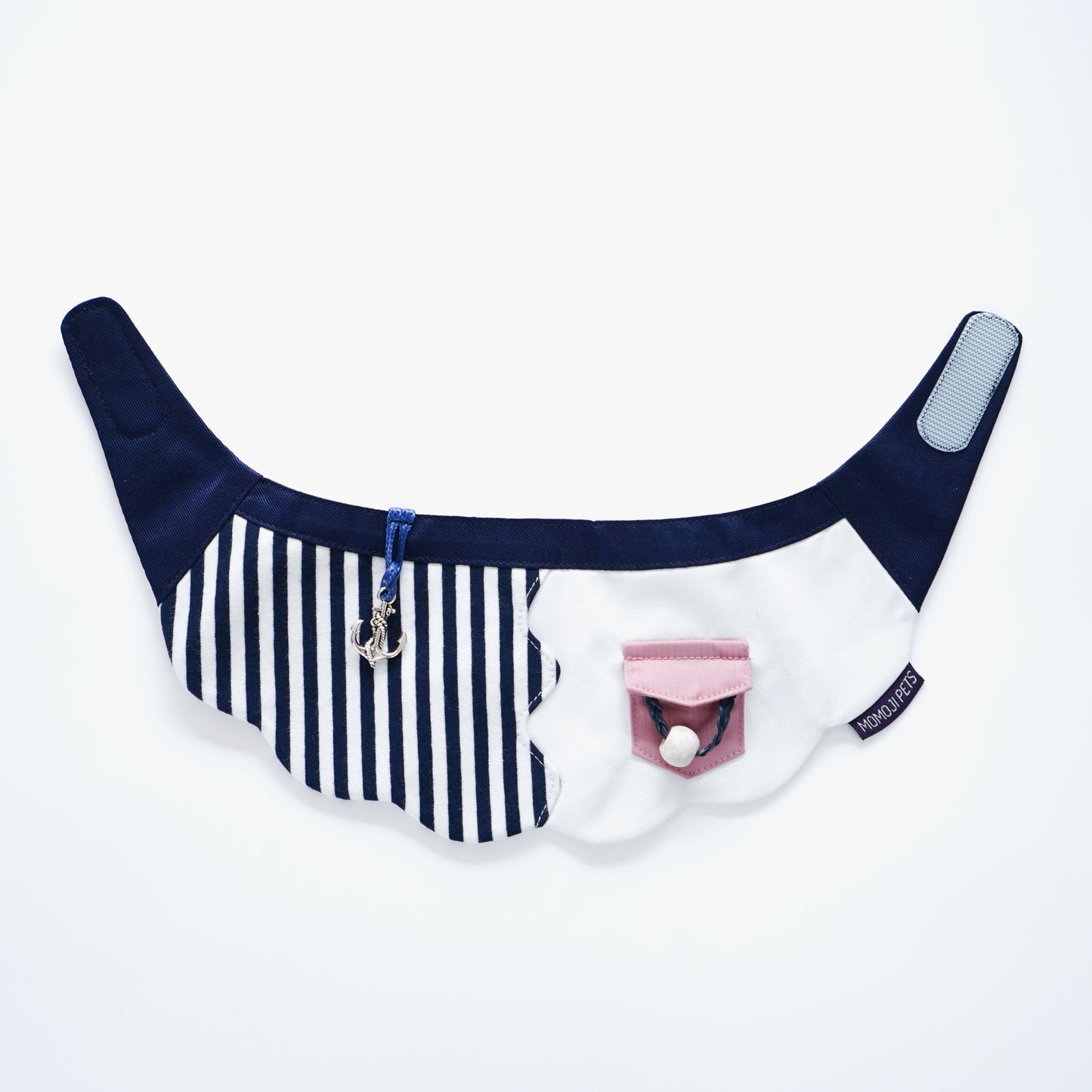 MOMOJI Marseille (1-Breton Stripe Navy) | Pet Neckwear