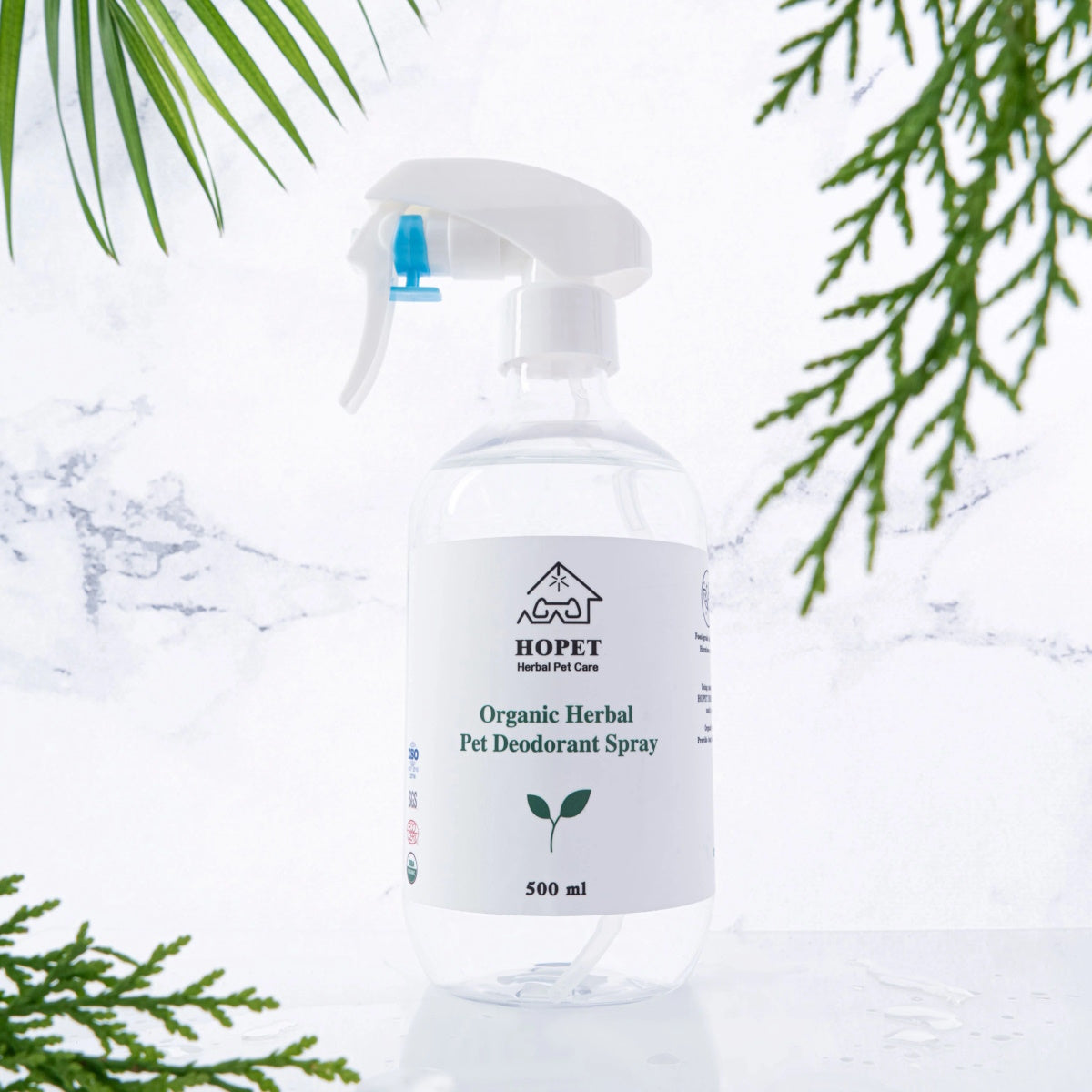 Organic Herbal Pet Deodorant Spray for Dogs & Cats 500ml