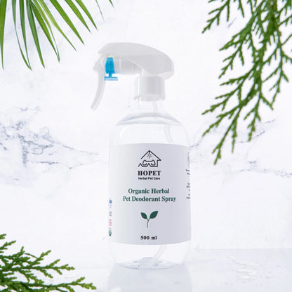 Organic Herbal Pet Deodorant Spray for Dogs & Cats 500ml