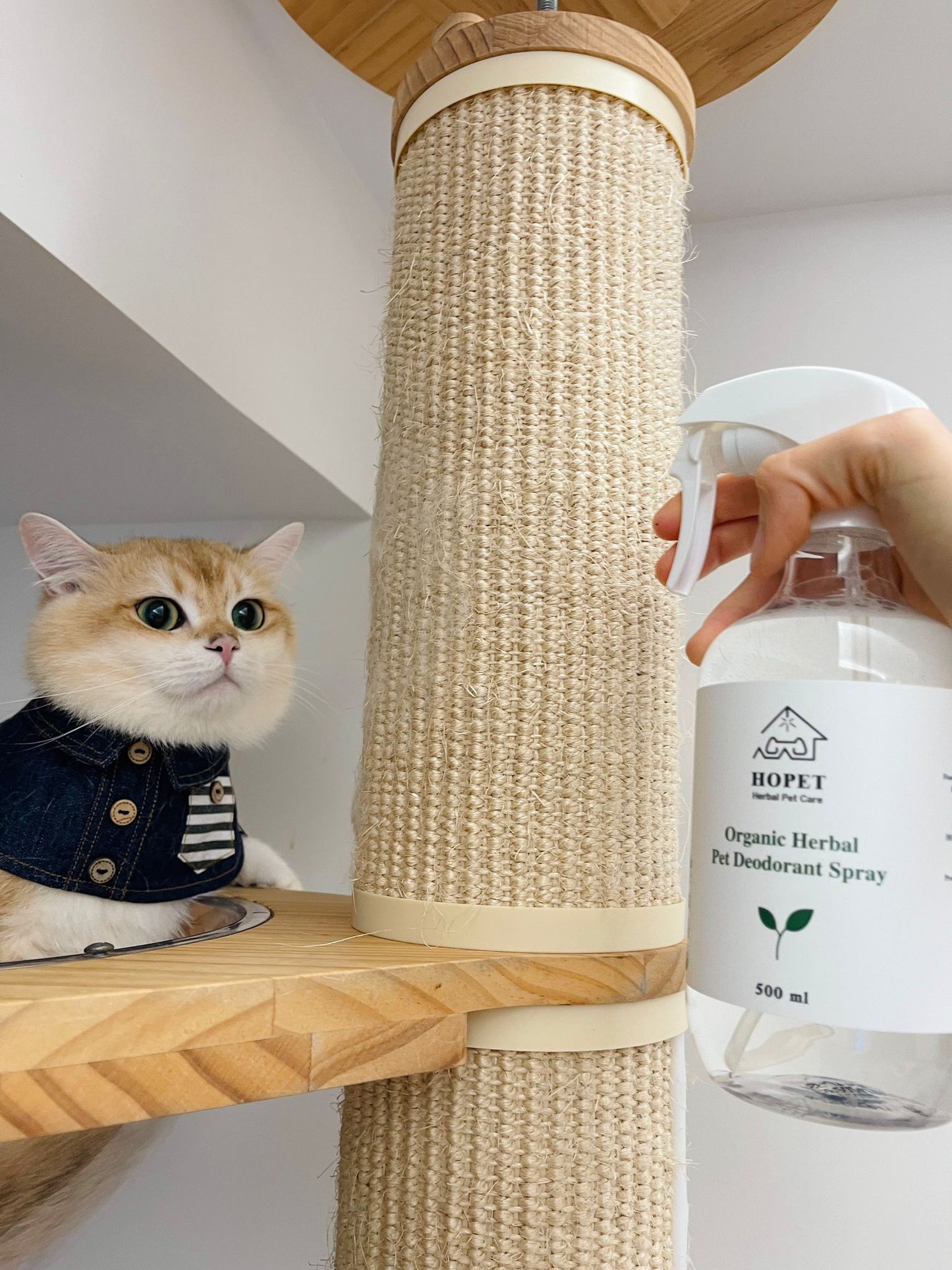 Organic Herbal Pet Deodorant Spray for Dogs & Cats 500ml