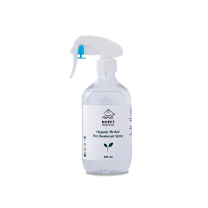 Organic Herbal Pet Deodorant Spray for Dogs & Cats 500ml