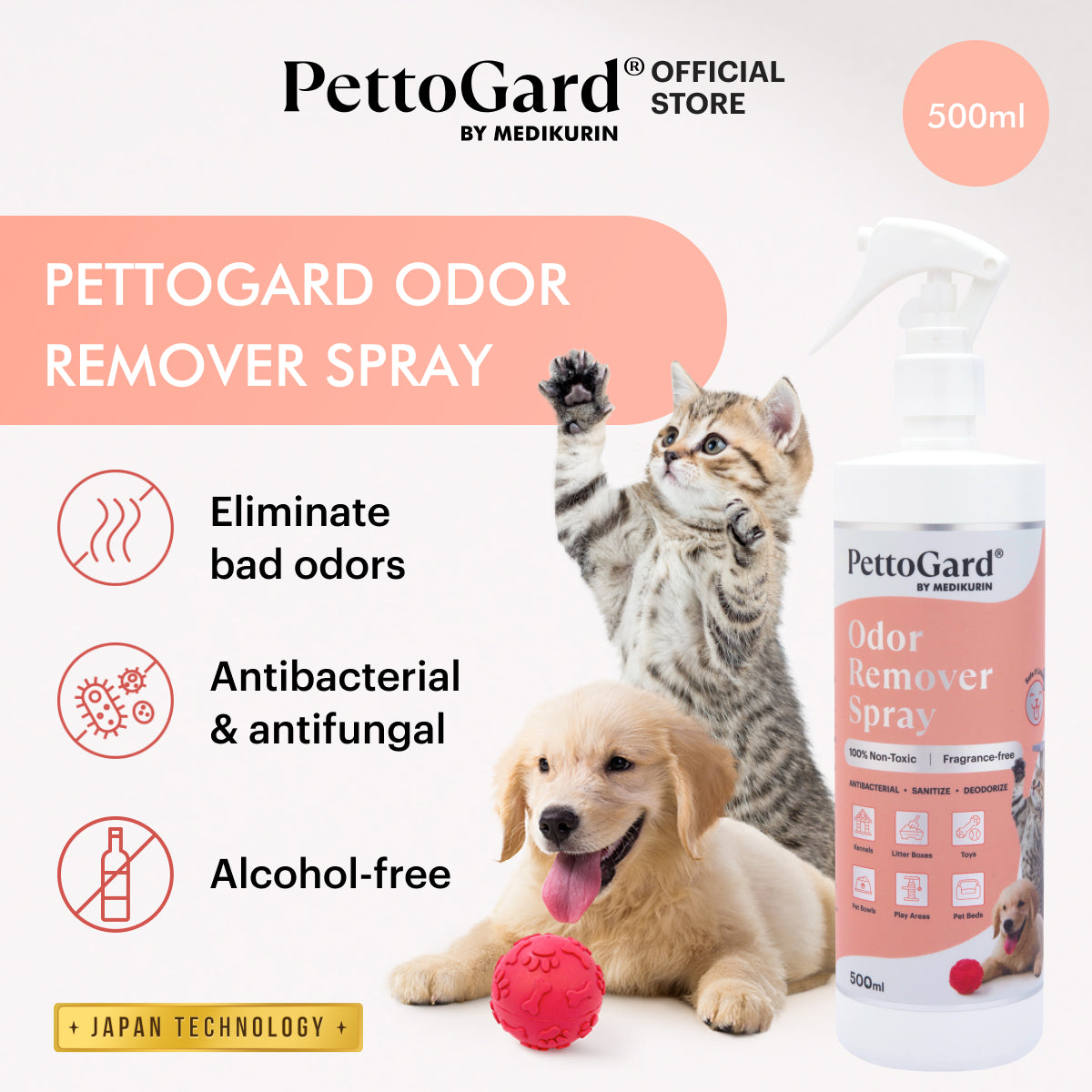 Surface Disinfectant & Deodorizer Spray 500ml
