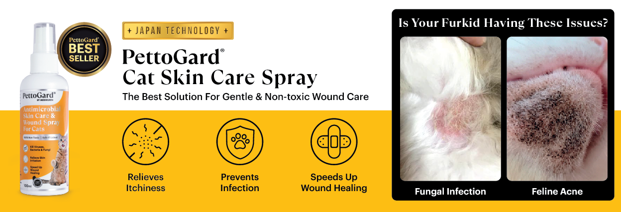 Antimicrobial Skin Care & Wound Spray for Cats 100ml