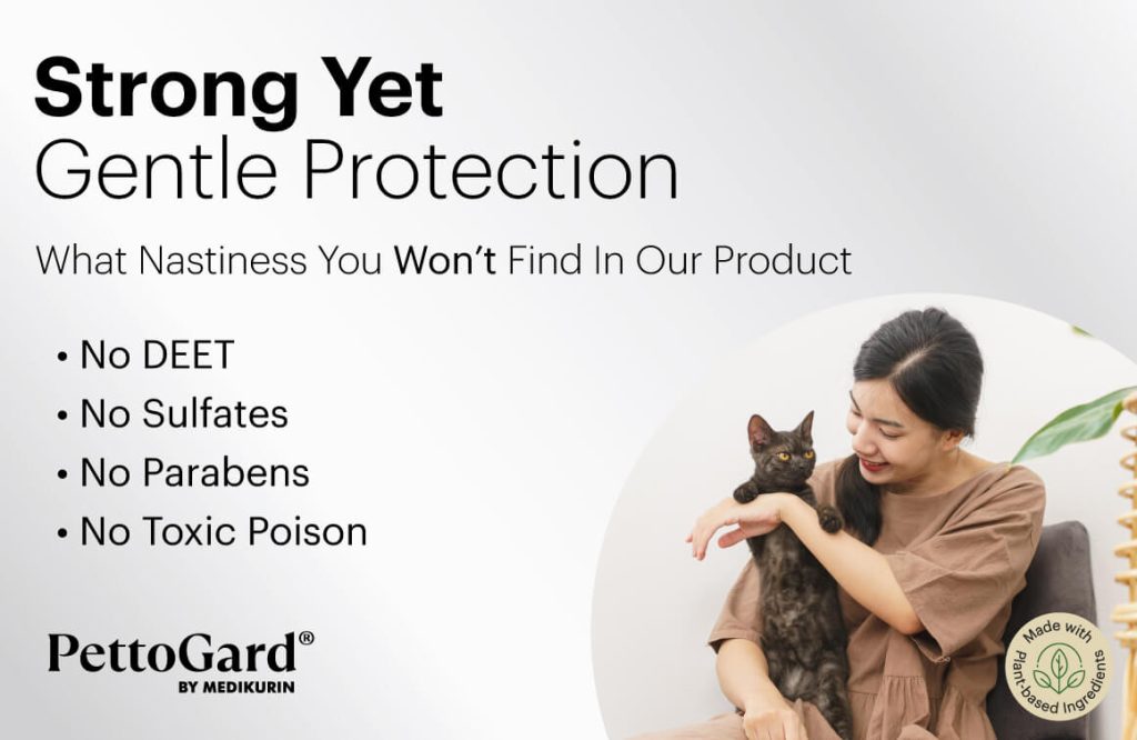 PettoGard Flea & Tick Spray (Plant-Based Ingredients) DEET-Free 120ml